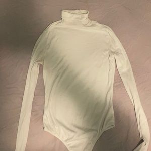 free people white turtleneck bodysuit